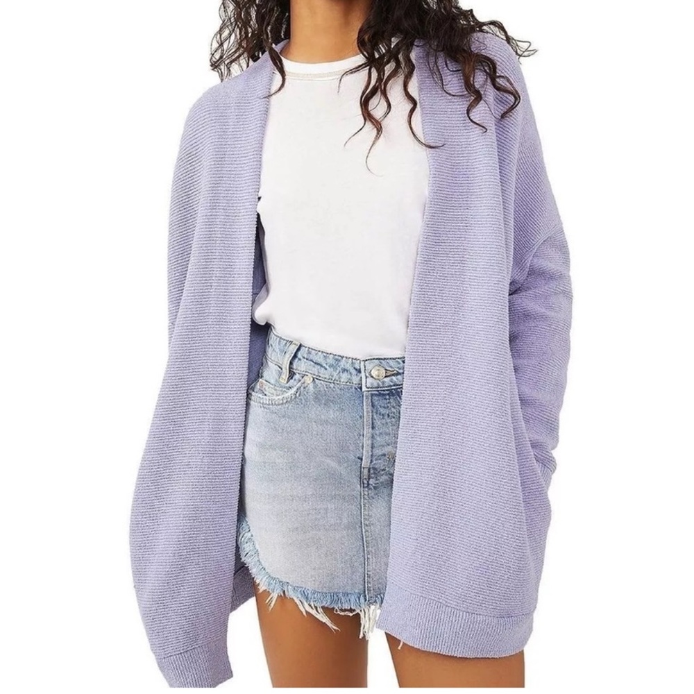 Free People women’s lilac purple Cardigan